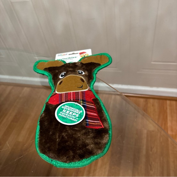 Outward Hound Holiday INVINCIBLE MOOSE Dog Toy - Picture 6 of 6